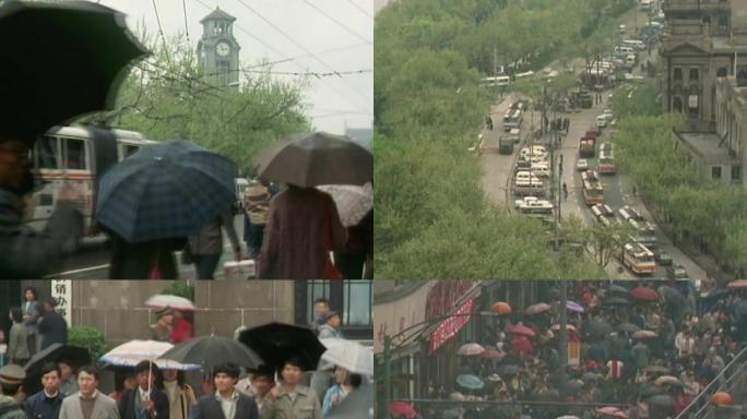 80年代上海繁忙大都市
