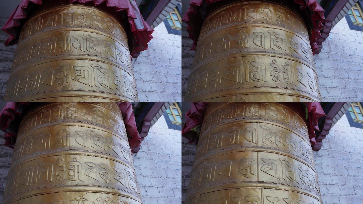 西藏藏族布达拉宫经轮转经筒 (3)~1