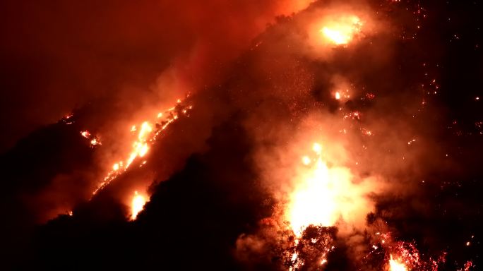 加州野火森林大火火灾灭火救灾