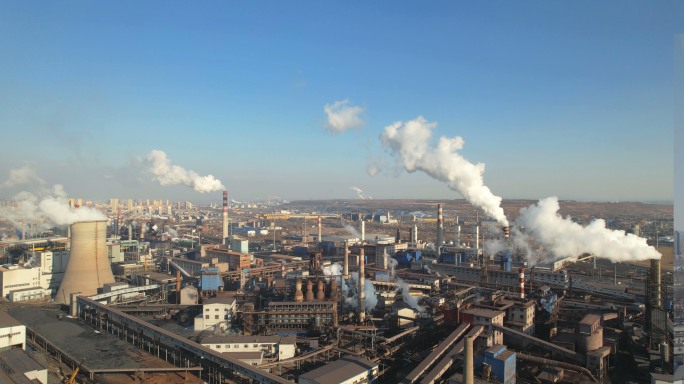 碳排放、工厂烟囱、工业、重工业、工业城市