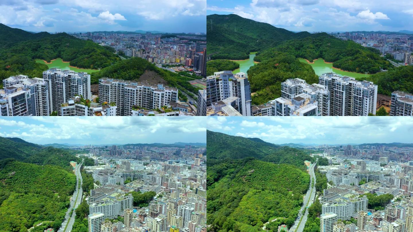 深圳航拍城市生态绿化