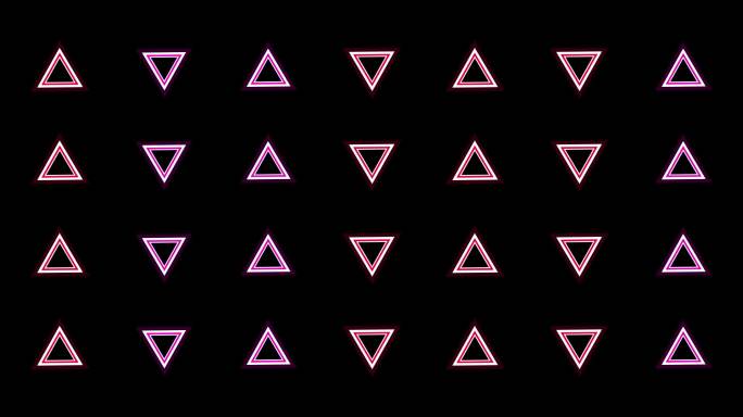 宽屏缤纷多彩动感视频三角形-循环