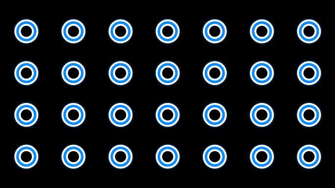 4K蓝色图形动感视频-循环