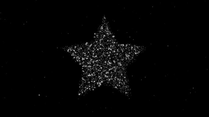 星光粒子logo闪烁效果ae模板