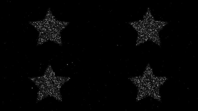 星光粒子logo闪烁效果ae模板