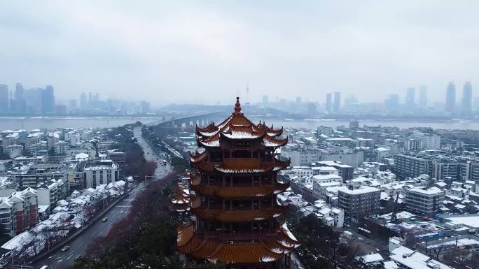 武汉-黄鹤楼-航拍