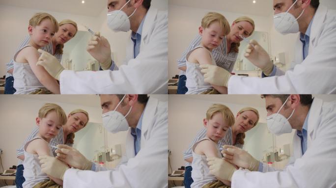 疫苗注射看病小孩打针