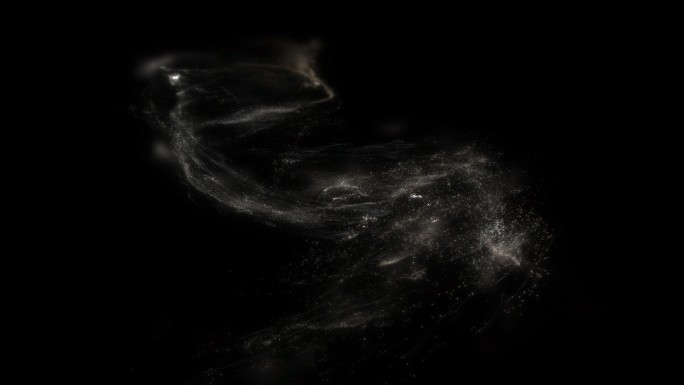 粒子流动星云抽象旋涡
