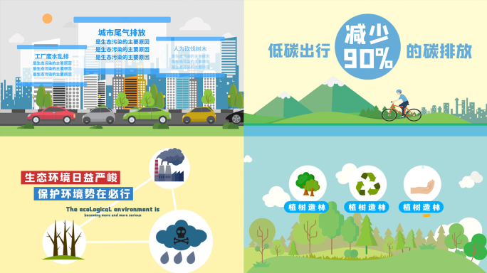 生态环境保护mg动画模板