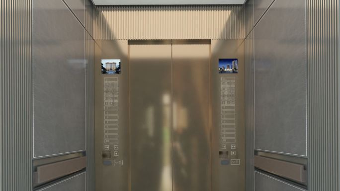 三维电梯住宅建筑动画