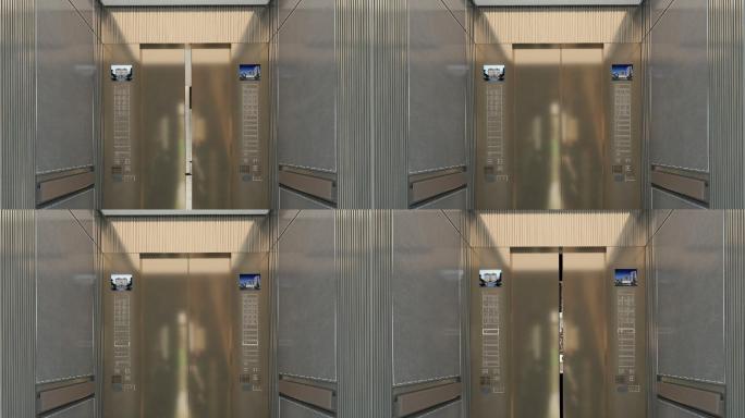 三维电梯住宅建筑动画