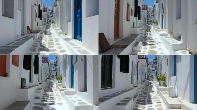 希腊米科诺斯岛米科诺斯镇街道