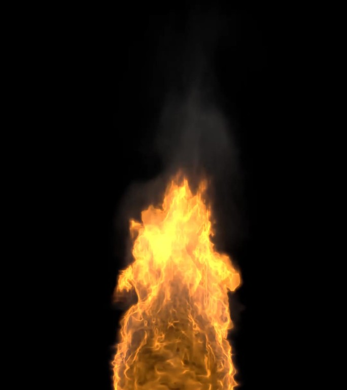原创火球火焰燃烧动态视频素材带通道