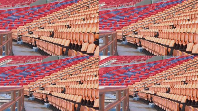 体育场里的空座位空镜头观众席运动会