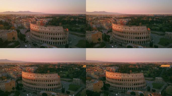 罗马竞技场空中拍摄
