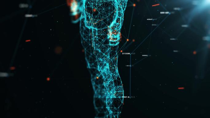 人体分析智慧科技虚拟线框生物技术