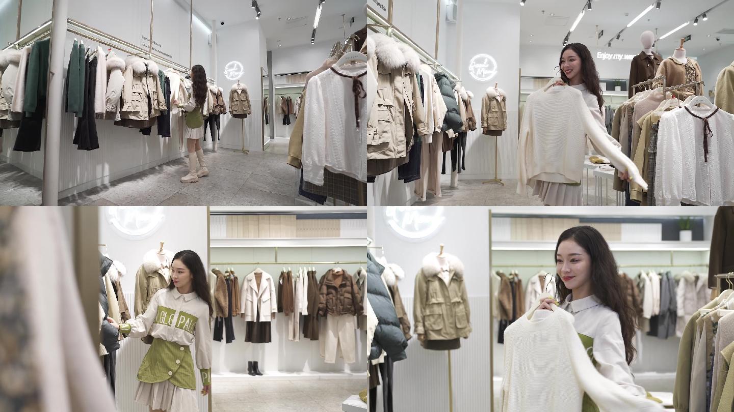 商场服装店买衣服试衣服 19x1080 高清视频素材下载 编号 实拍视频 Vj师网www Vjshi Com