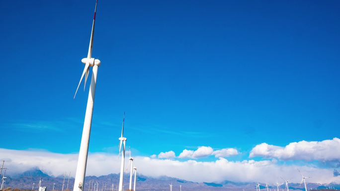 新疆 风车 达坂城 发电场  绿色能源