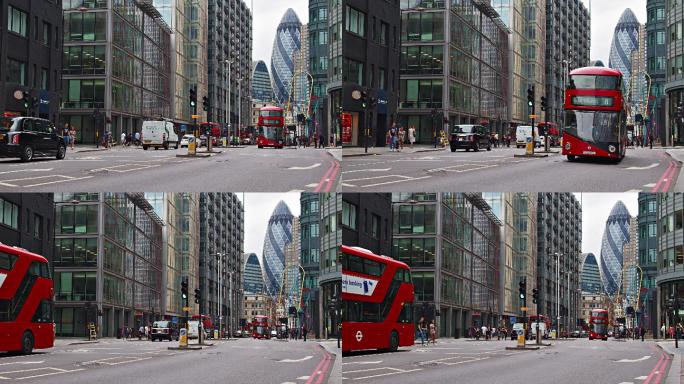 伦敦金融区欧洲风光街景风景英国商圈