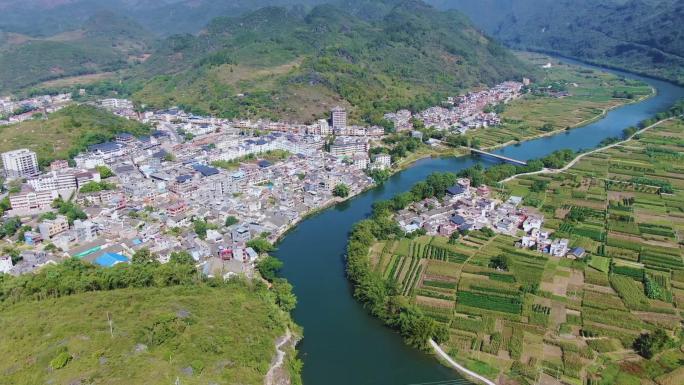 清远阳山岭背镇航拍