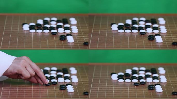 围棋棋盘落子素材