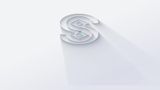 logo标志三维轮廓勾勒形态演绎清晰动画