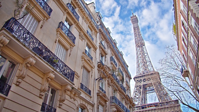 巴黎城市景观地标人文欧洲风光战神广场