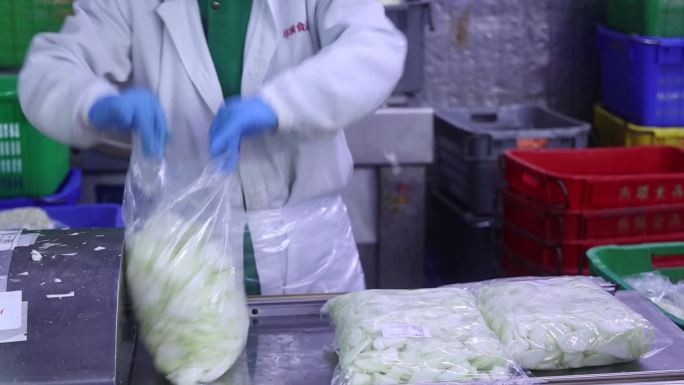 深圳供港蔬菜加工