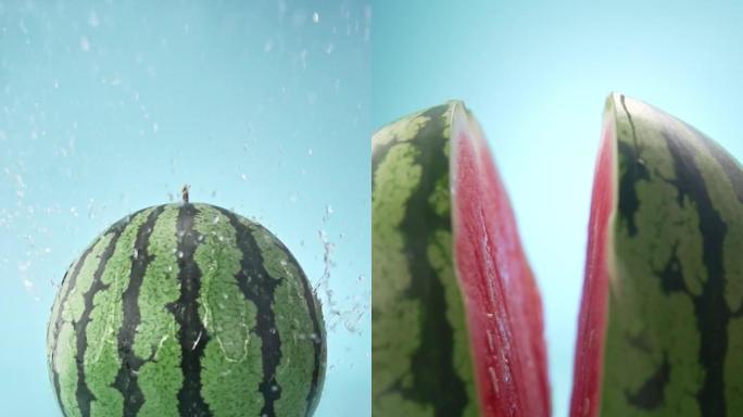 西瓜水果美食高速竖屏