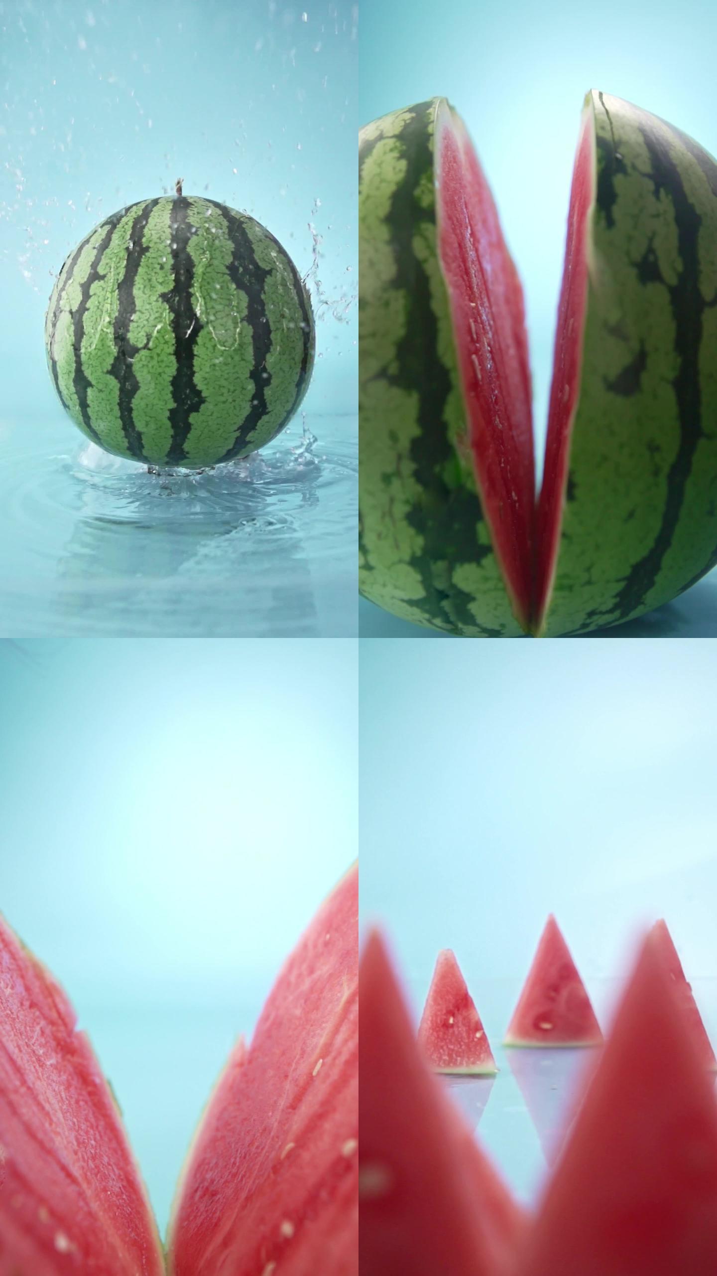 西瓜水果美食高速竖屏