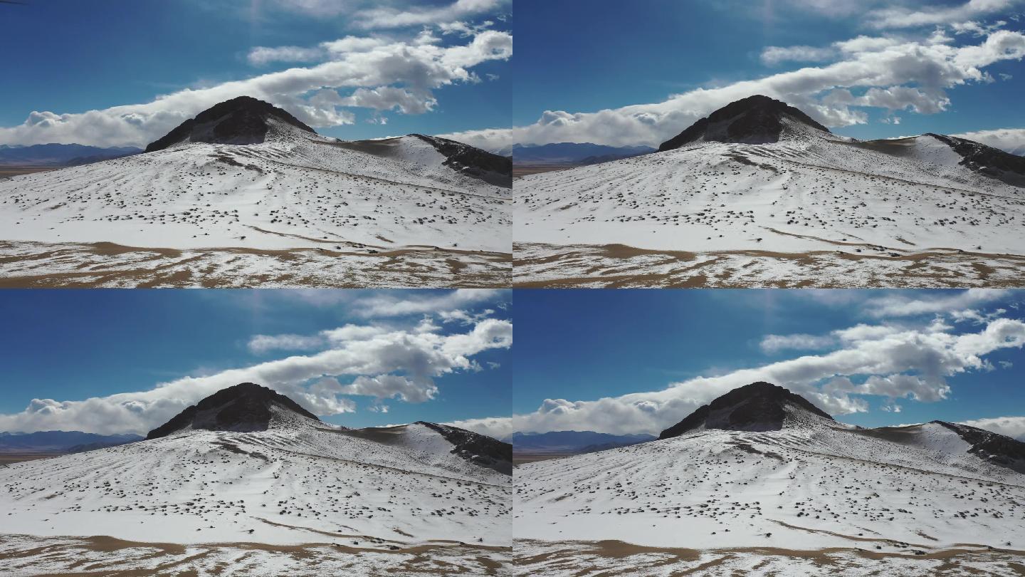 阿里 航拍雪山视频素材