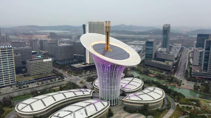 【航拍】武汉未来科技城11-新能源研究院