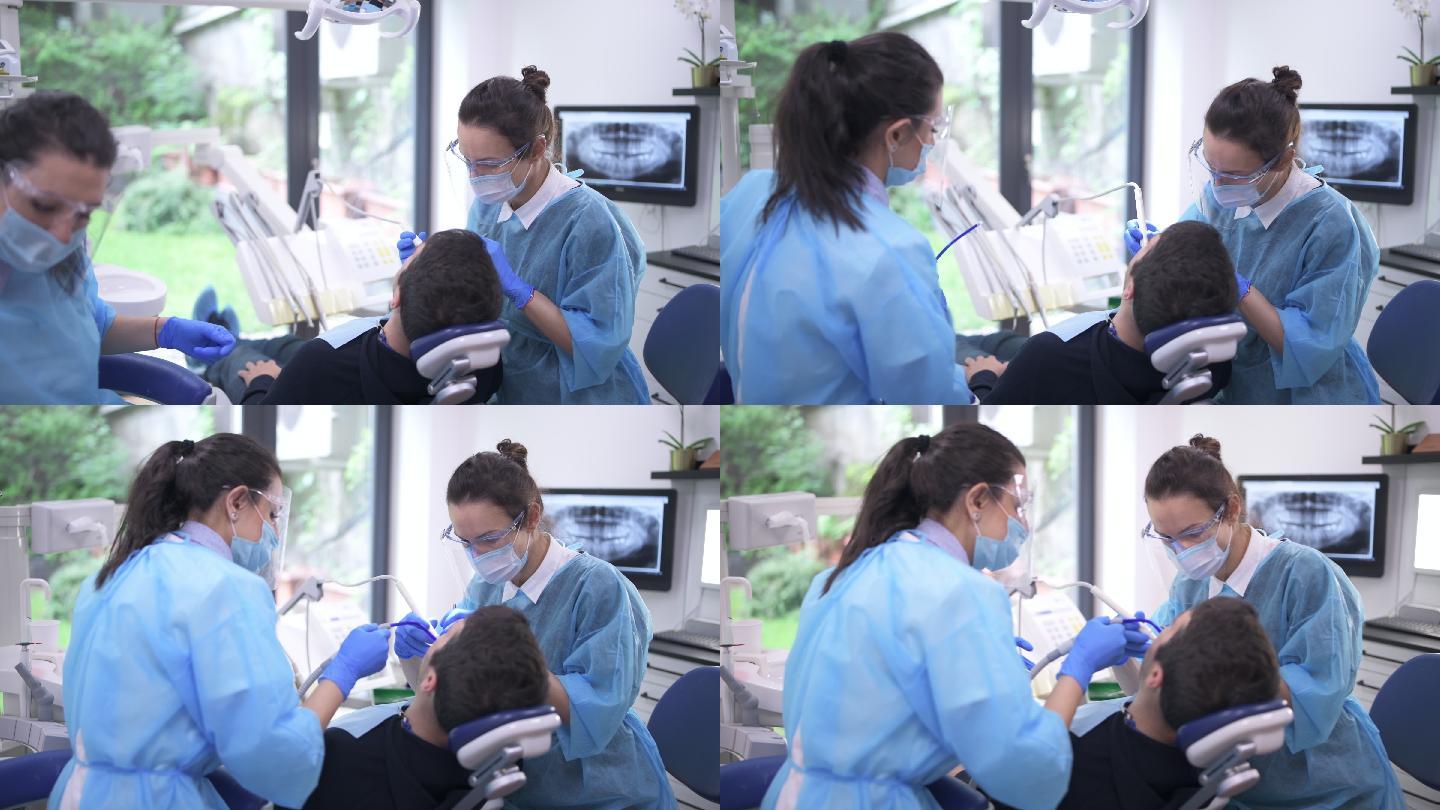 牙医医疗医务人员看诊就诊手术