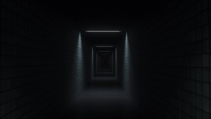 无限黑暗的走廊穿行