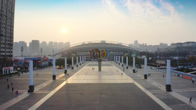 重庆航拍奥体中心