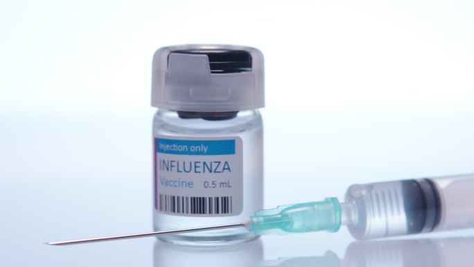 流感疫苗针管特写微距