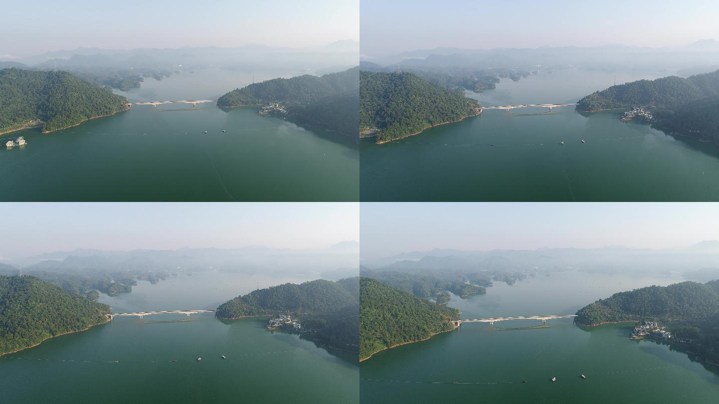 千岛湖清晨航拍视频
