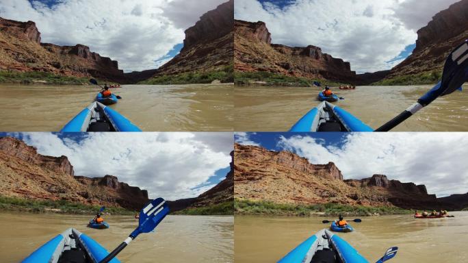 夏季旅行：在科罗拉多河上划皮划艇
