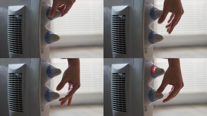 调整散热器上的温度旋钮。