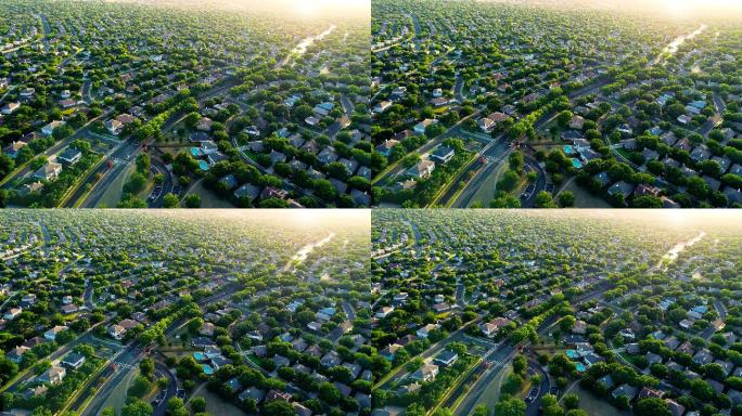 郊区开发园林规划三维城市3d漫游