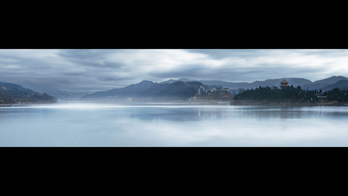 长屏山水湖泊山川自然美景风景