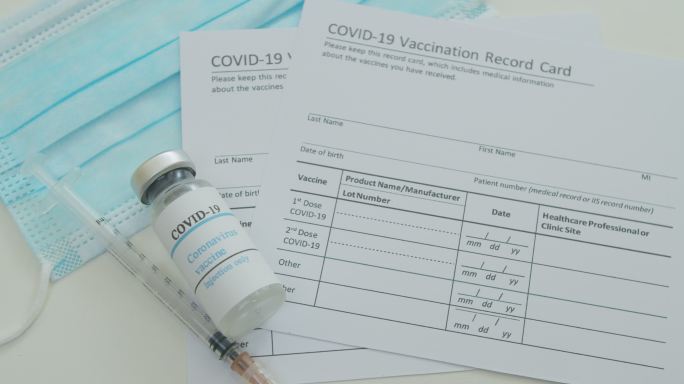 冠状病毒疫苗和疫苗接种卡