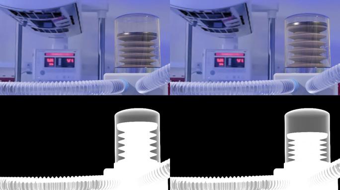 医用呼吸机医疗用品急救复苏工具三维医疗模