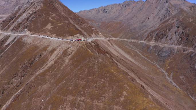 四川阿坝州小金县巴朗山航拍