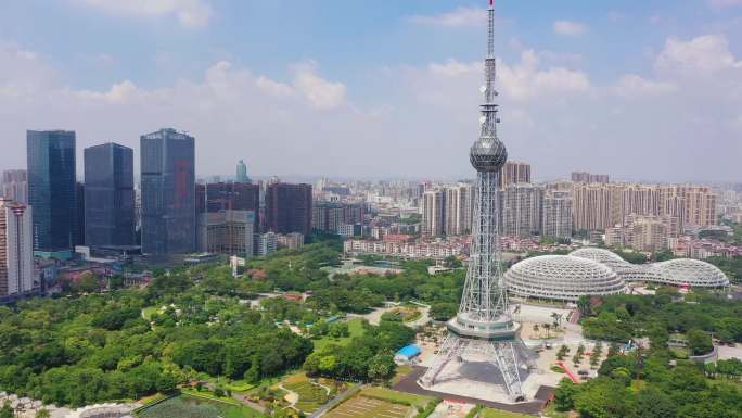 航拍佛山禅城城市宣传素材