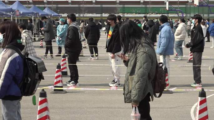 抗击疫情青岛各大高校核酸检测青岛农业大学