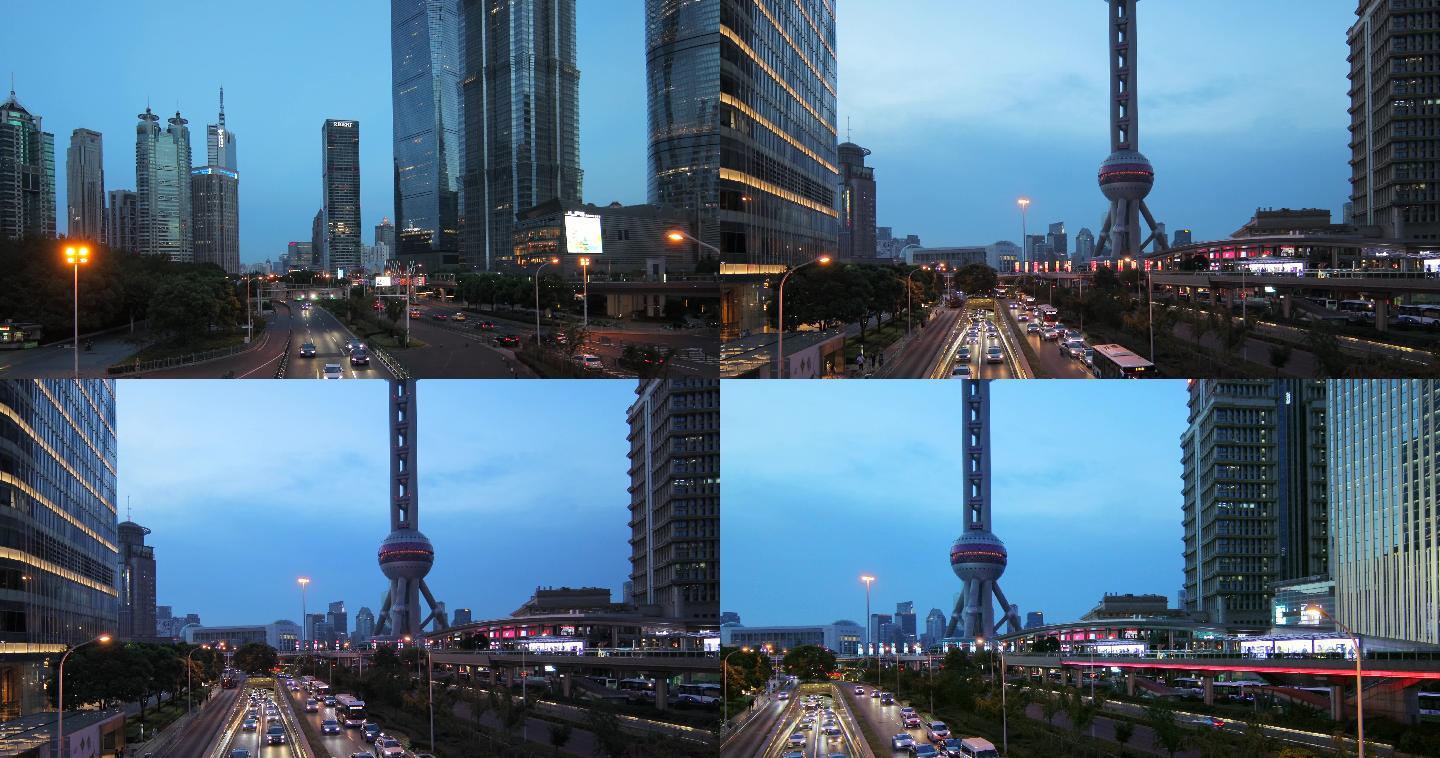 上海陆家嘴夜景 都市夜景