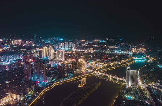 醴陵城区景夜