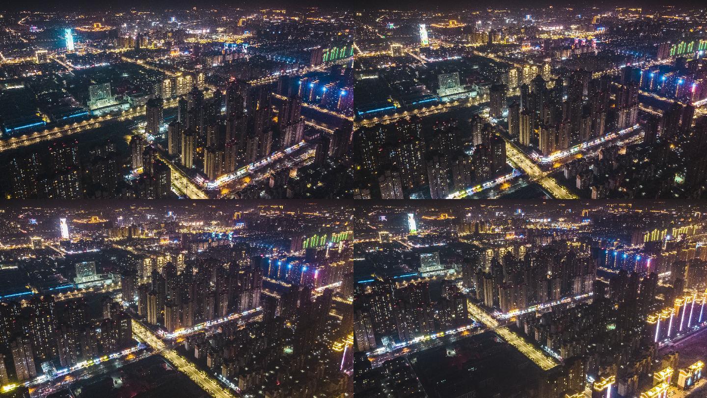 许昌城市夜景全景4K延时