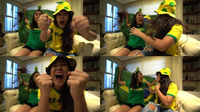 巴西球迷在家庆祝世界杯2022实况直播电